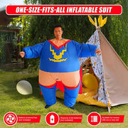 Super Hero Fancy Dress Inflatable Suit - Fan Operated Costume V63-784285
