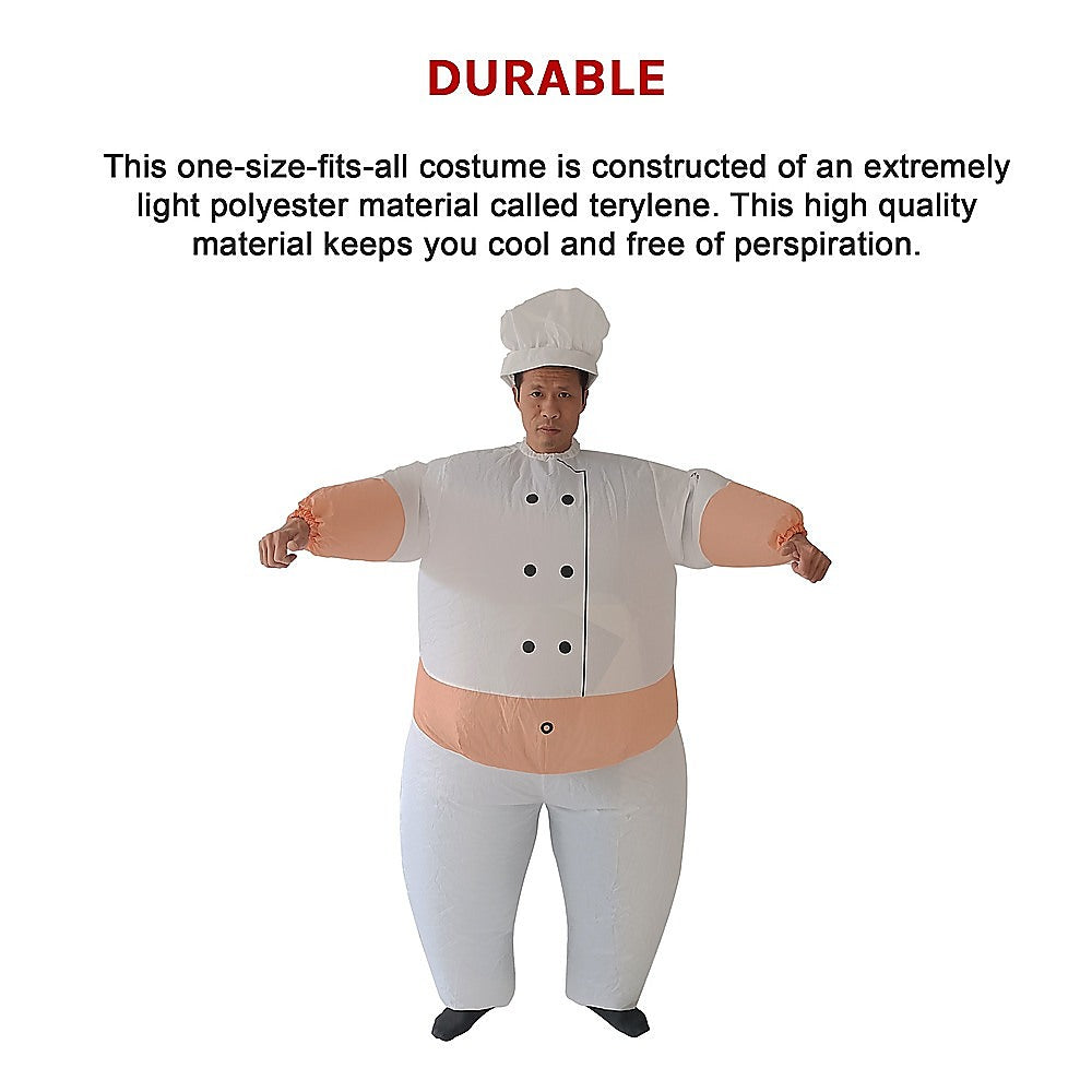 CHEF Fancy Dress Inflatable Suit -Fan Operated Costume V63-784295