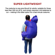GORILLA Fancy Dress Inflatable Suit -Fan Operated Costume V63-784335