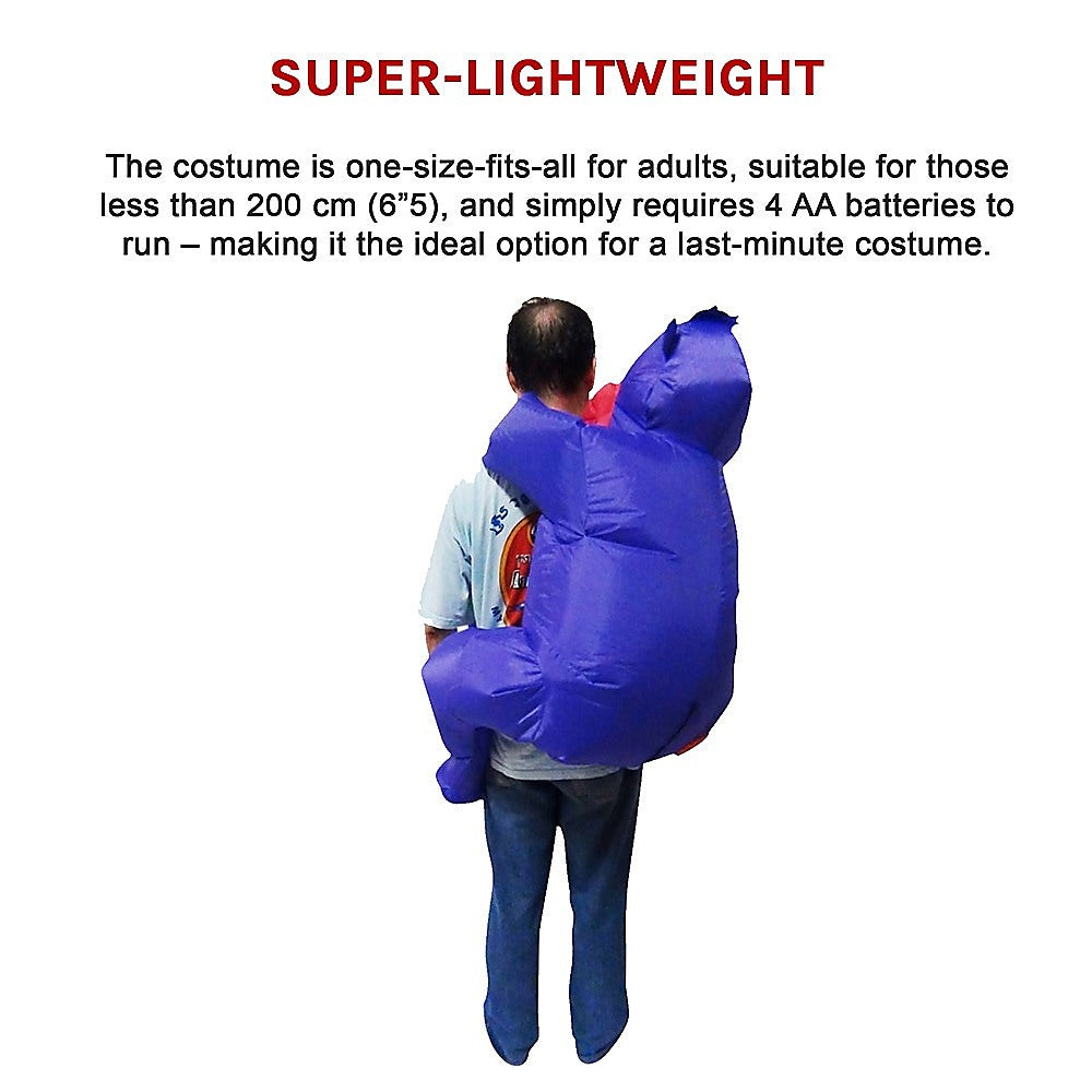 GORILLA Fancy Dress Inflatable Suit -Fan Operated Costume V63-784335