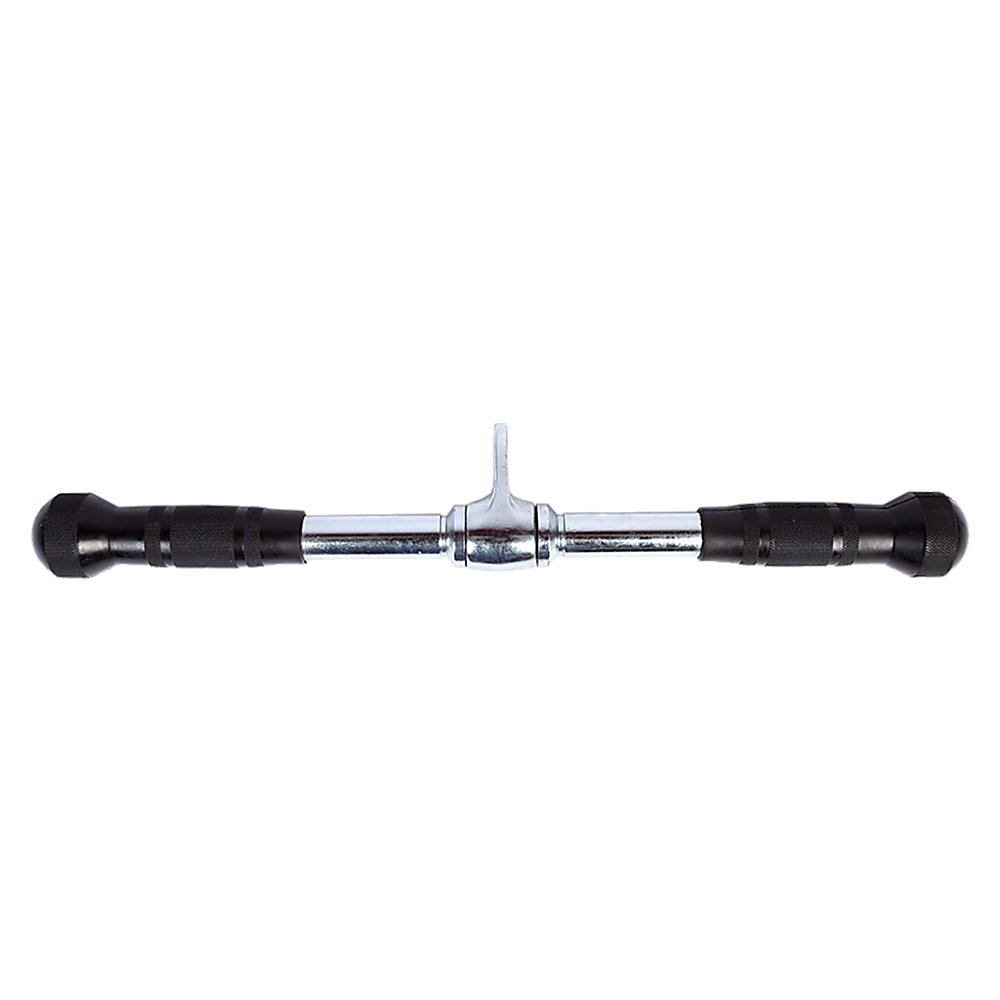 Randy & Travis Rubber Coated Solid Straight Bar Attachment for Cable Machines V63-784745