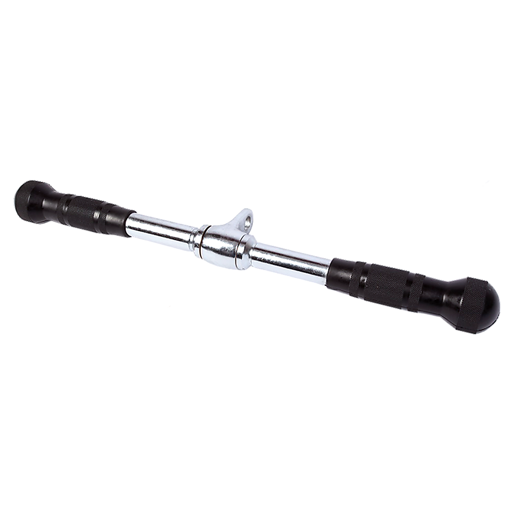Randy & Travis Rubber Coated Solid Straight Bar Attachment for Cable Machines V63-784745