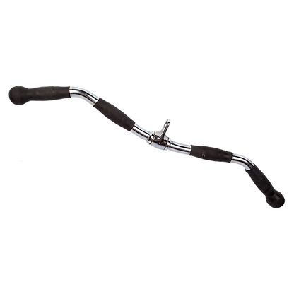 Randy & Travis Rubber-Coated Revolving Curl Row Bar Attachment for Gyms V63-784795