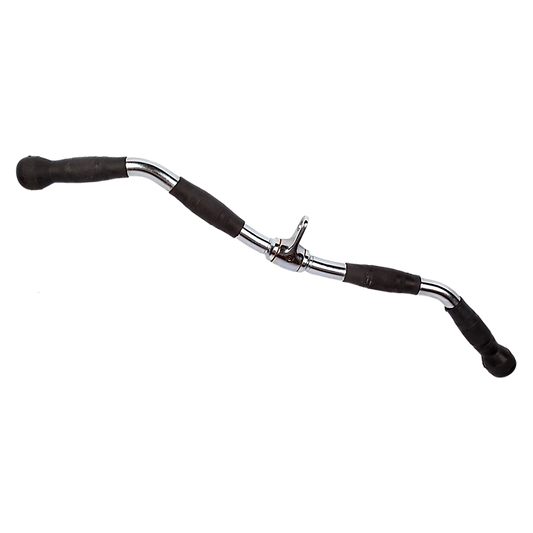 Randy & Travis Rubber-Coated Revolving Curl Row Bar Attachment for Gyms V63-784795