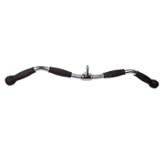 Randy & Travis Rubber-Coated Revolving Curl Row Bar Attachment for Gyms V63-784795