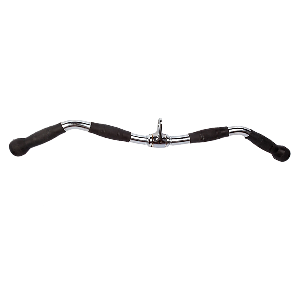 Randy & Travis Rubber-Coated Revolving Curl Row Bar Attachment for Gyms V63-784795
