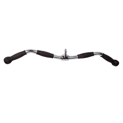 Randy & Travis Rubber-Coated Revolving Curl Row Bar Attachment for Gyms V63-784795