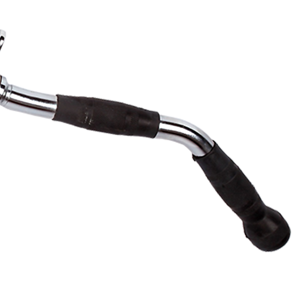 Randy & Travis Rubber-Coated Revolving Curl Row Bar Attachment for Gyms V63-784795