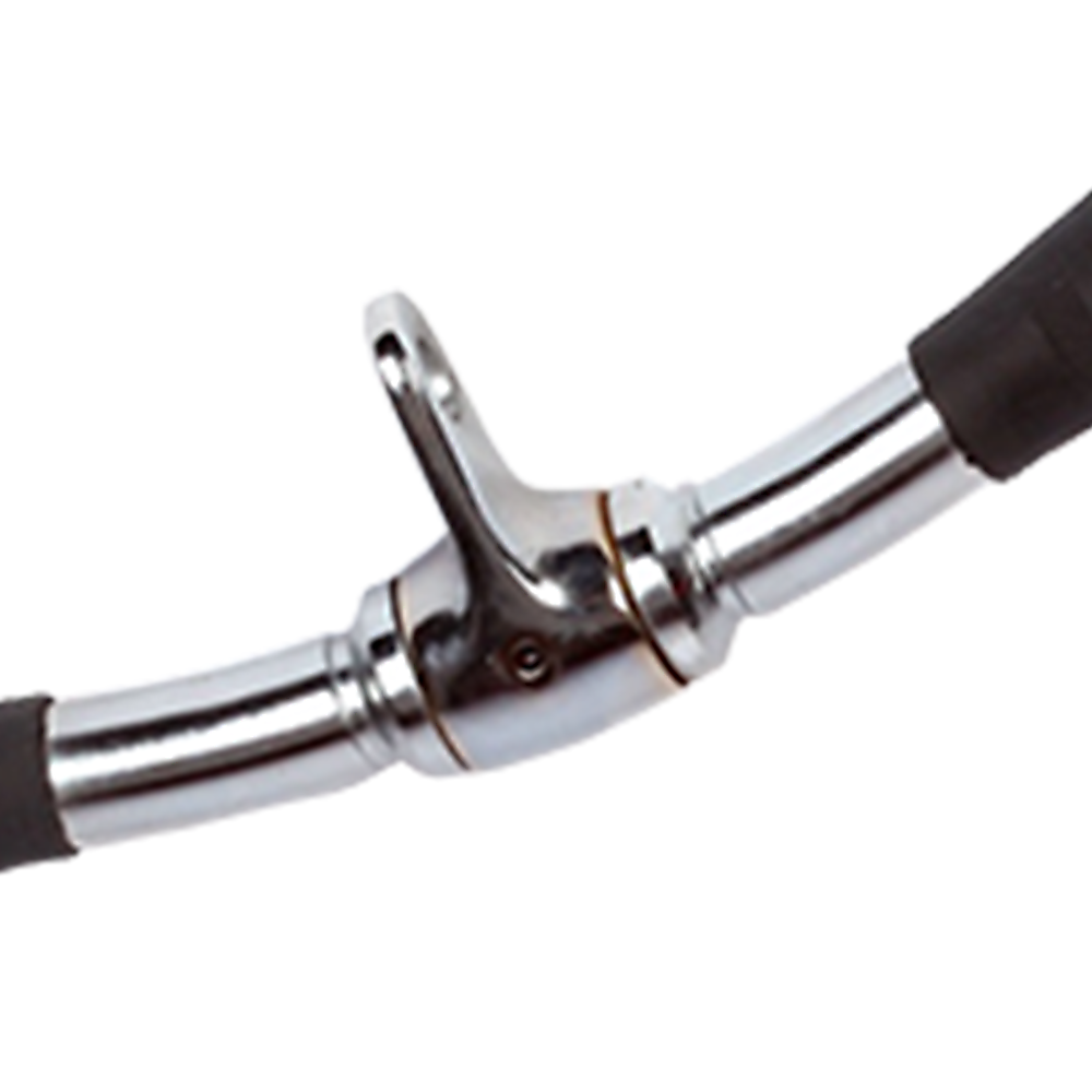 Randy & Travis Rubber-Coated Revolving Curl Row Bar Attachment for Gyms V63-784795