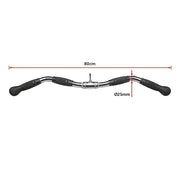 Randy & Travis Rubber-Coated Revolving Curl Row Bar Attachment for Gyms V63-784795