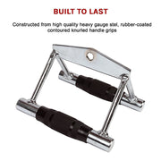 Rubber-Coated Close Grip Triangle Attachment for Lat Pulldown V63-784815