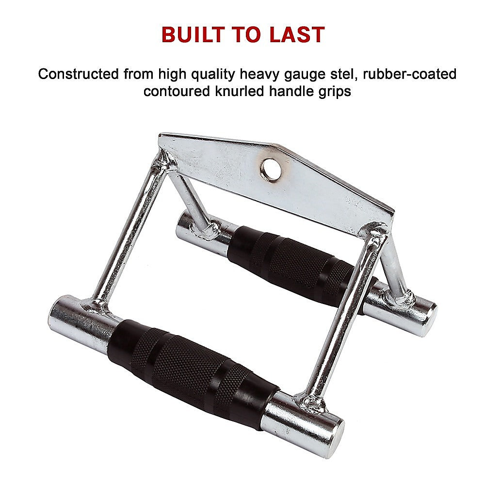 Rubber-Coated Close Grip Triangle Attachment for Lat Pulldown V63-784815