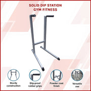 Solid Dip Station Power Tower for Home Gym Strength Training Upper Body Workouts V63-784855