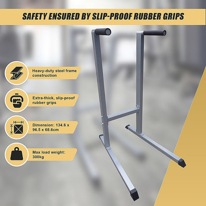 Solid Dip Station Power Tower for Home Gym Strength Training Upper Body Workouts V63-784855