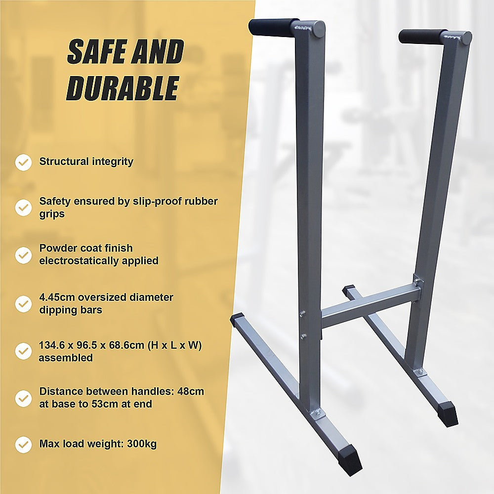 Solid Dip Station Power Tower for Home Gym Strength Training Upper Body Workouts V63-784855