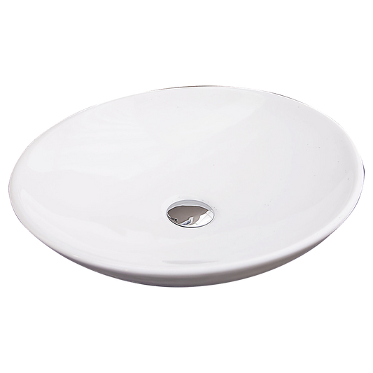 Bathroom Ceramic Oval Above Countertop Basin for Vanity V63-784985