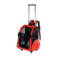 Dog Pet Safety Transport Carrier Backpack Trolley V63-793955