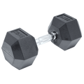 25KG Commercial Rubber Hex Dumbbell Gym Weight V63-794105