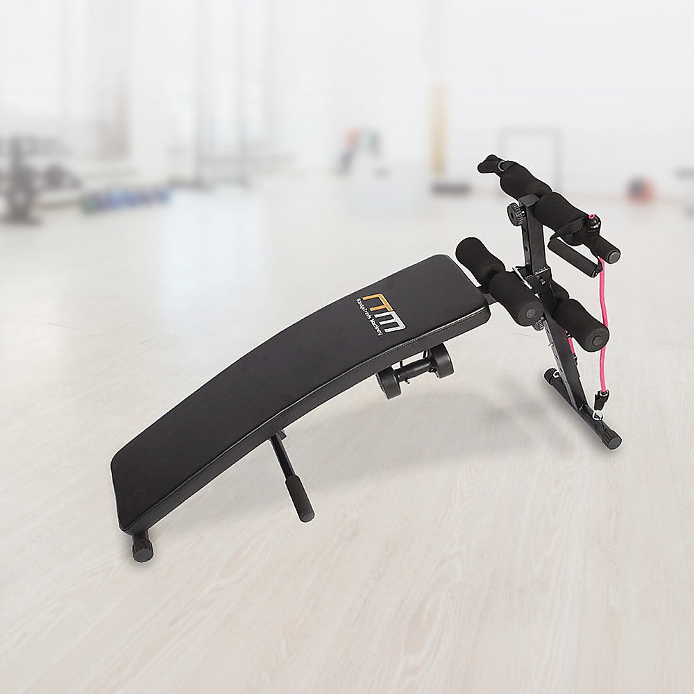 Foldable Incline Sit Up Bench for Home Gym Ab Workout Training V63-798677