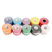 10 Rolls Muscle & Injury Kinesiology Sports Tape 5m x 5cm - Waterproof Support V63-798697