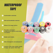 10 Rolls Muscle & Injury Kinesiology Sports Tape 5m x 5cm - Waterproof Support V63-798697