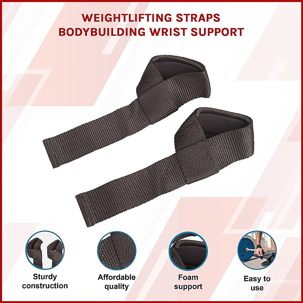 Weightlifting Straps Bodybuilding Wrist Support V63-798737