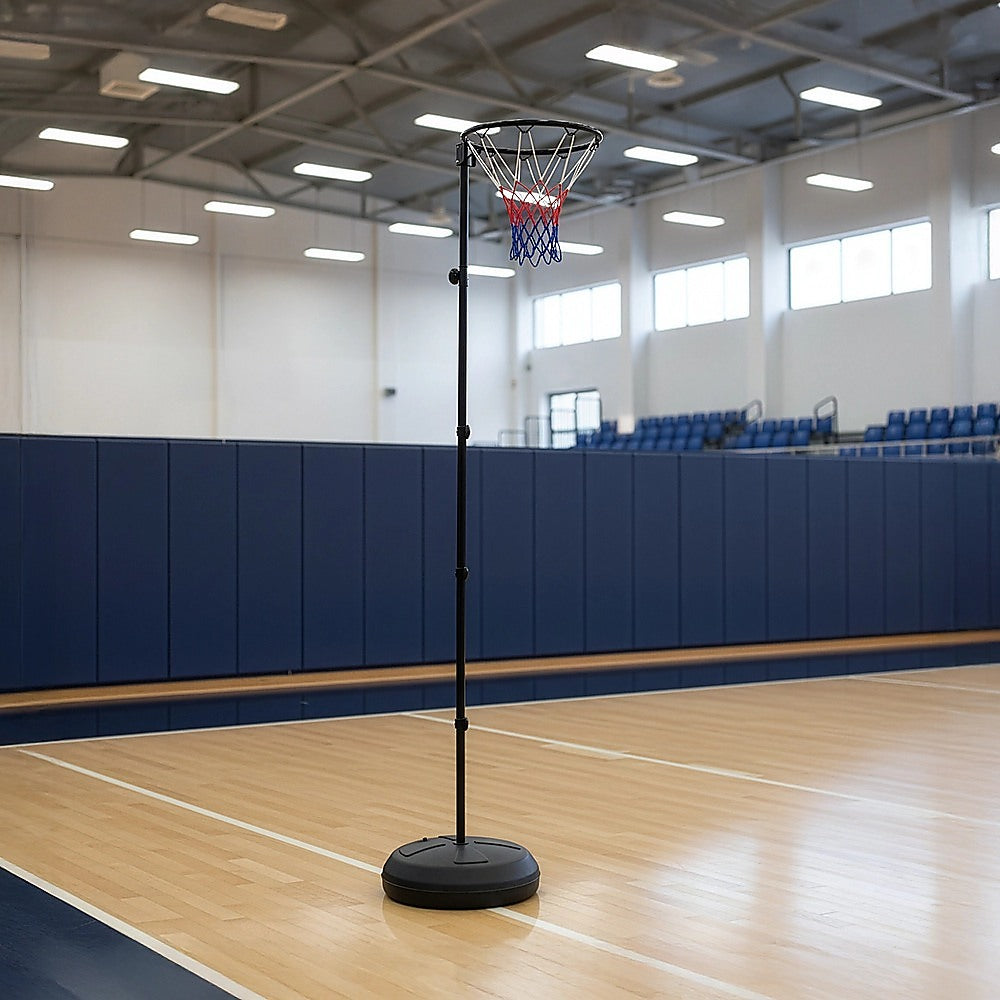 Netball Ring with Stand Portable Pole Height Adjustable V63-798747