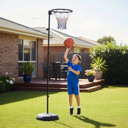 Netball Ring with Stand Portable Pole Height Adjustable V63-798747