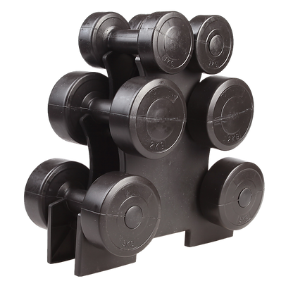 12kg Dumbbell Weights Set with Rack for Home Gym Training V63-798807