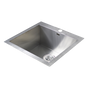 530x505mm Handmade Stainless Steel Topmount Kitchen Laundry Sink with Waste V63-798957