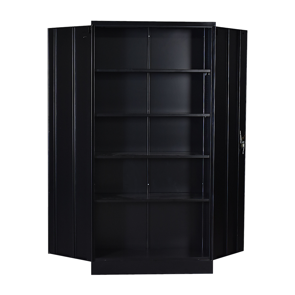 Two-Door Shelf Office Gym Filing Storage Locker Cabinet Safe V63-799127