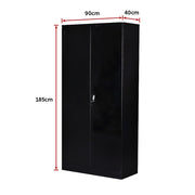 Two-Door Shelf Office Gym Filing Storage Locker Cabinet Safe V63-799127