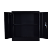 Two-Door Shelf Office Gym Filing Storage Locker Cabinet Safe V63-799167
