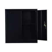 Two-Door Shelf Office Gym Filing Storage Locker Cabinet Safe V63-799167