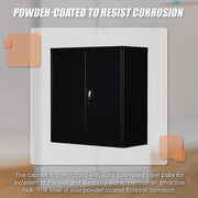 Two-Door Shelf Office Gym Filing Storage Locker Cabinet Safe V63-799167