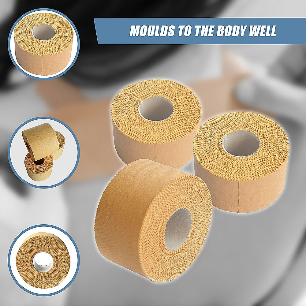 Premium Rigid Sports Strapping Tape - 3 Rolls of 38mm X 13.7M V63-799247