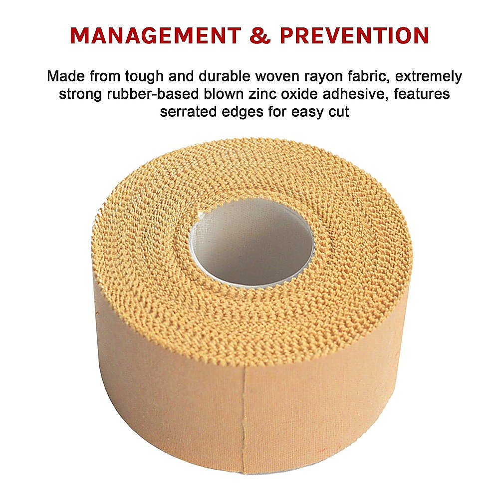 Premium Rigid Sports Strapping Tape - 3 Rolls of 38mm X 13.7M V63-799247