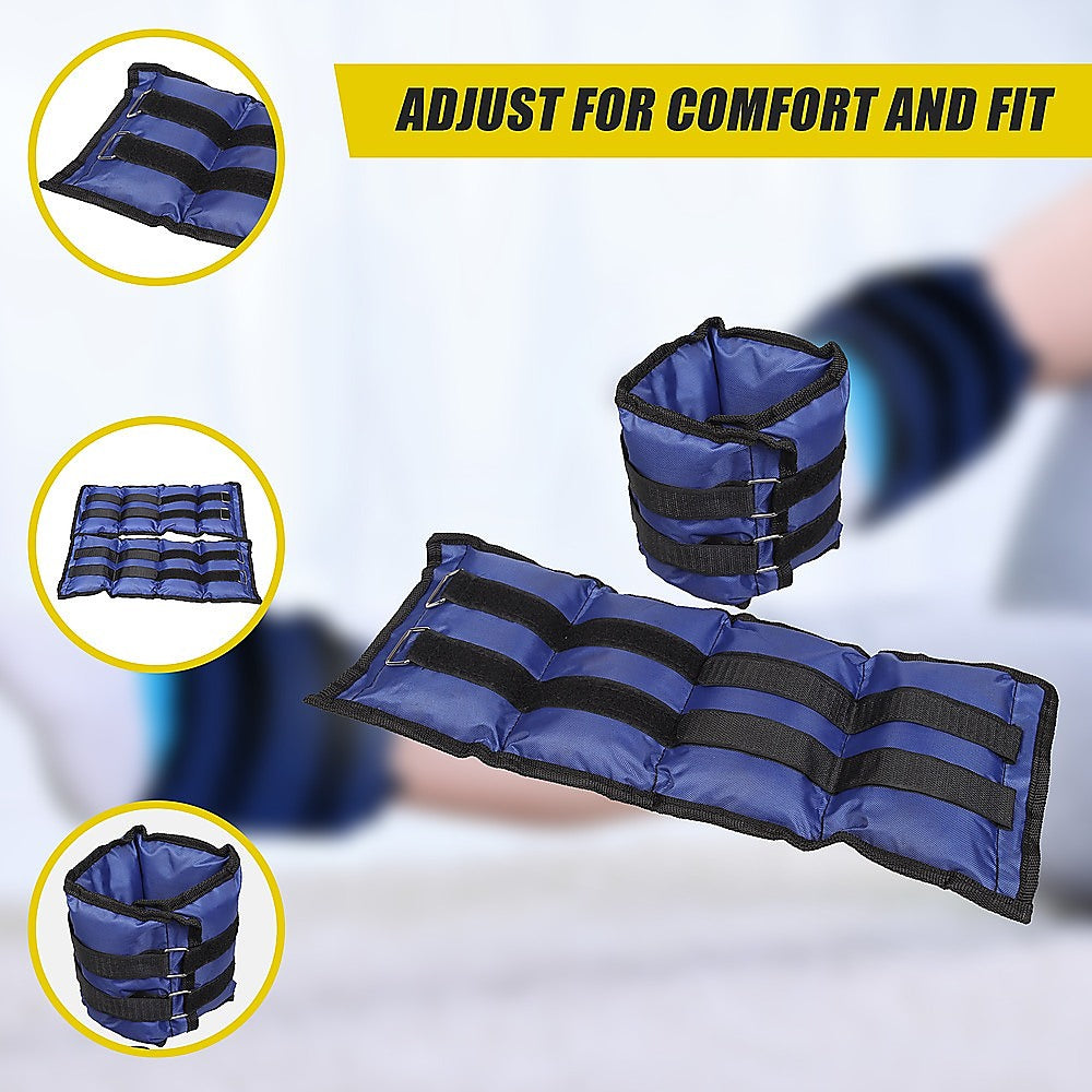 5kg Adjustable Ankle/Wrist Weight Straps V63-799287