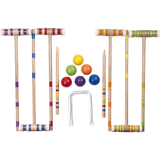 Croquet Set For Up To 6 Players Complete Outdoor Lawn Game Set For Family Gatherings And Events V63-799307