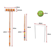 Croquet Set For Up To 6 Players Complete Outdoor Lawn Game Set For Family Gatherings And Events V63-799307