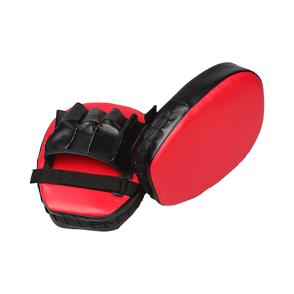 2 x Thai Boxing Punch Focus Gloves Kit Training Red & Black Pads V63-799327