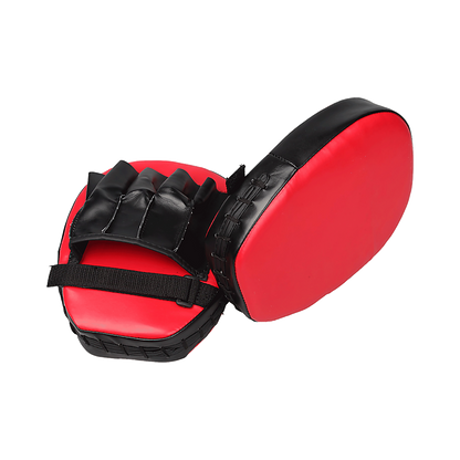 2 x Thai Boxing Punch Focus Gloves Kit Training Red & Black Pads V63-799327