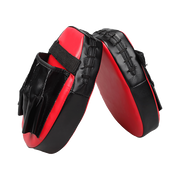 2 x Thai Boxing Punch Focus Gloves Kit Training Red & Black Pads V63-799327