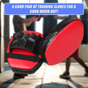 2 x Thai Boxing Punch Focus Gloves Kit Training Red & Black Pads V63-799327