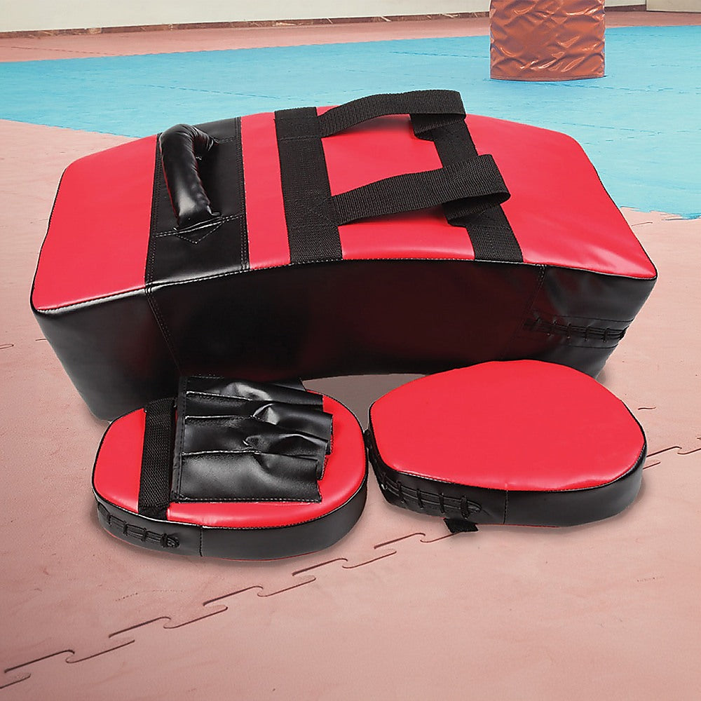 Kickboxing Shield & Punching Pad Combo - Sparring Training Strike Set V63-799337