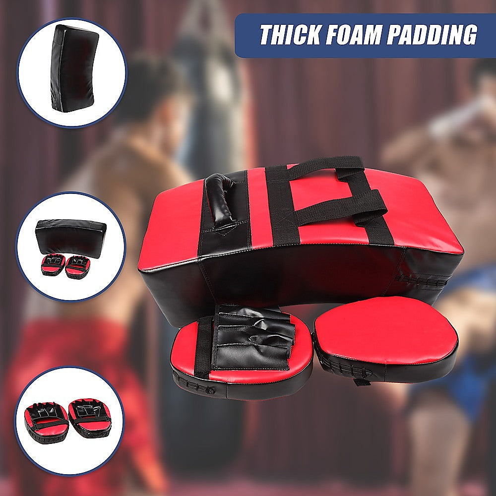Kickboxing Shield & Punching Pad Combo - Sparring Training Strike Set V63-799337