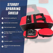 Kickboxing Shield & Punching Pad Combo - Sparring Training Strike Set V63-799337