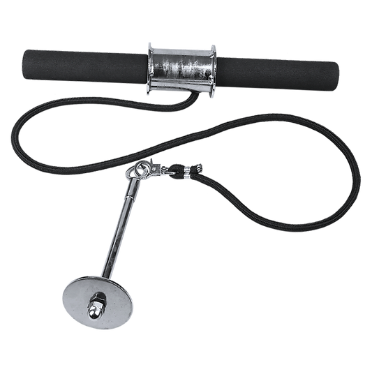 Forearm Wrist Grip Strength Roller Exercise Bar Home Gym Training V63-799347
