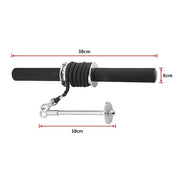 Forearm Wrist Grip Strength Roller Exercise Bar Home Gym Training V63-799347