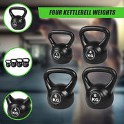 4pcs Exercise Kettle Bell Weight Set 20KG V63-799357